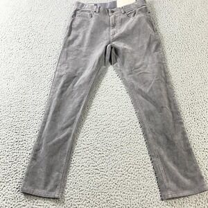 Marine Layer Pants Mens 30x30 Gray Original Slim Corduroy Stretch Casual